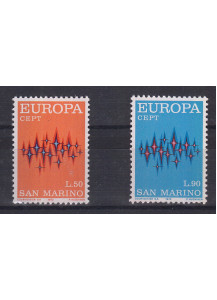1972  San Marino Europa 2 valori nuovi Sassone 849-50